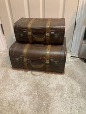 Vintage Suitcases pair Brown