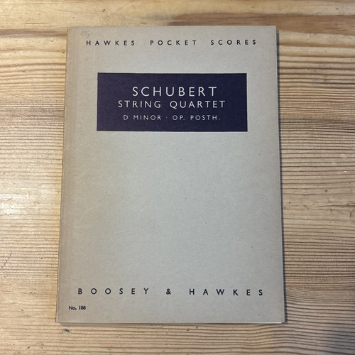 Schubert hawkes pocket - pocket, scores