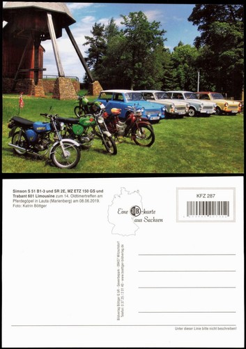 Postcard traffic car - ,