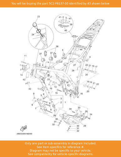 Yamaha label 5c2 f6137 oem - yamaha,