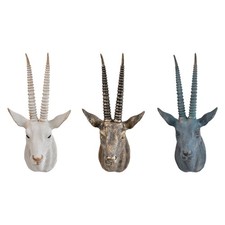 Antelope Head Statue,Animal Head Sculpture Crafts Birthday Gift Resin Figurine