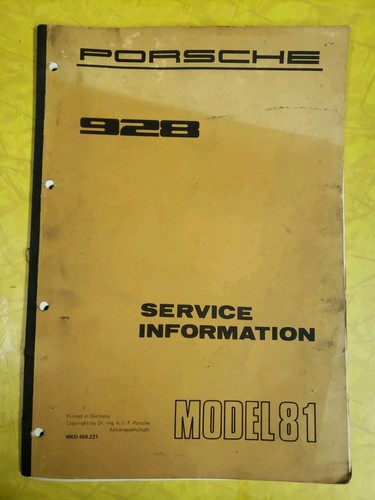 Porsche 928 service - 81,