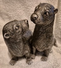 Pair of Otters Figurine