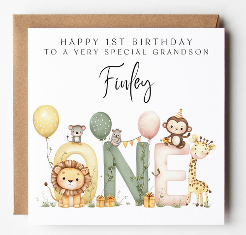 Personalised grandson safari - personalised,