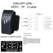 LED Light Dash Rocker Switch