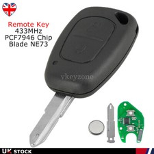 For Renault Traffic Master Kangoo Vauxhall Vivaro Movano Remote Key Fob 433MHz