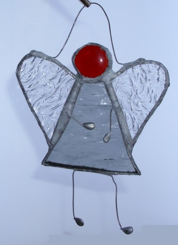 Stained glass angel handmade - stained,