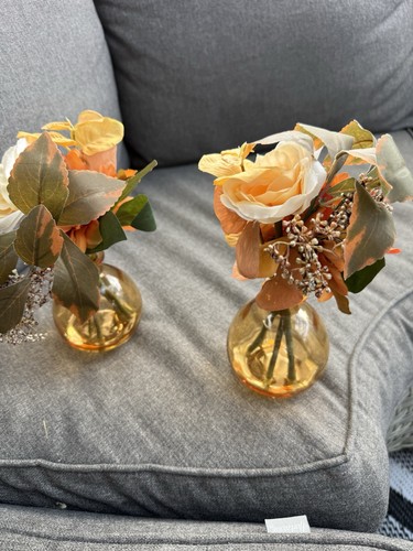 Artificial flowers glass - flowers, in