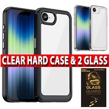 For Apple iPhone 16e ARMOUR Case Shockproof Phone Cover & 2 Screen Protector