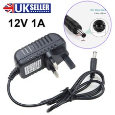 5.5x2.5mm 12V 1A AC/DC Power Supply Charger Switching Adapter Converter  UK Plug