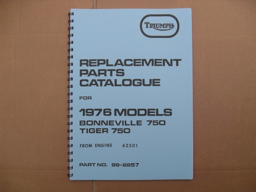 Triumph t140 tr7 parts book - triumph,