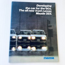 Original 1980 Mazda 323 Car Advertising Brochure