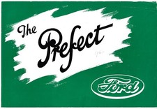 Ford Prefect Saloon E93A 1172cc 1945-1947 UK Market Foldout Sales Brochure