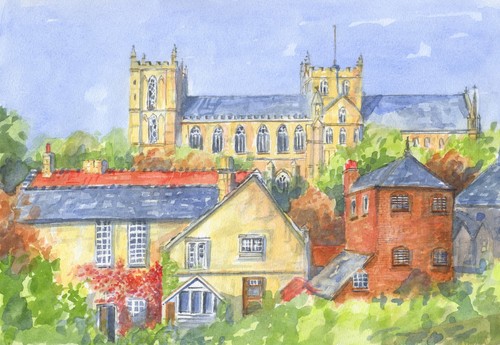 Ripon cathedral print hand - ripon,