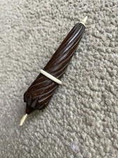 Antique Treen And Bone collectable -furled Umbrella Needle Case. Incomplete?