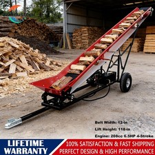 12" Firewood Conveyor 6.5HP