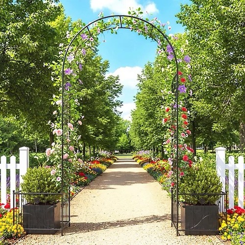 Metal garden arch 240 140cm - metal,