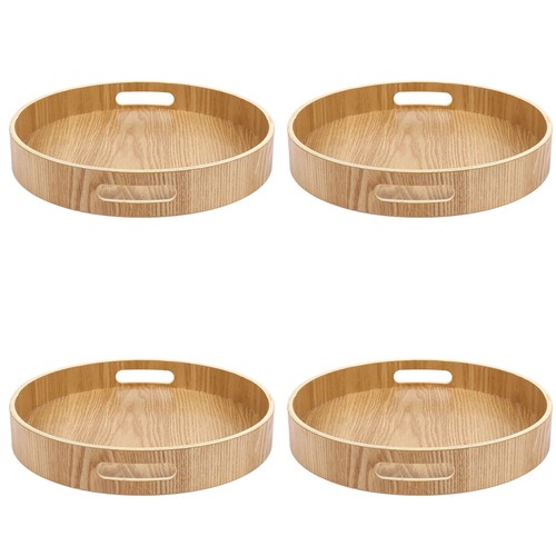 Round serving bamboo wooden - round,