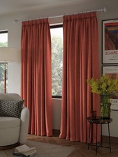John Lewis Textured Blackout Lined Pencil Pleat Curtains W228 x 228cm (Dusty) B+