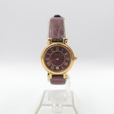 Raymond Weil 5935-2 Women's Quartz Brown Dial Gold Plated Watch Date 22.5mm