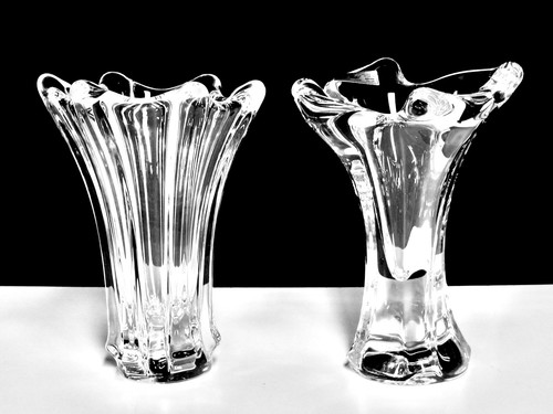 Handblown crystal flower - handblown,