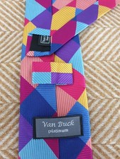 Van Buck Platinum Limited Edition 100 Silk Tie 8cm