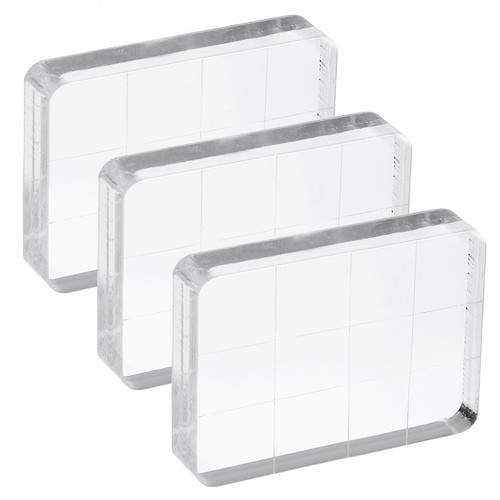 Acrylic stamp block pack - 3,