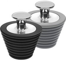 LEKEYE 2 Pack Universal Bath Plug, Drain Stopper for Bathtub and Bathroom Sink 