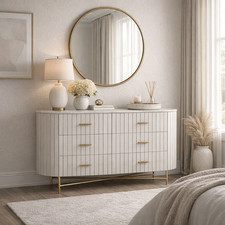 Piano Fluted Grey Mango Wood &