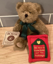 Boyds Bears Homer with Quilt - The Head Bean Collection With Tags
