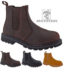 MENS LEATHER SAFETY TOE CAP