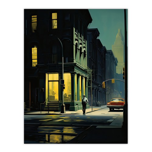 New york dawn - dawn, hopper