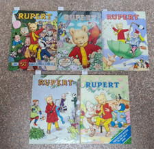 Collection of 5 Vintage Rupert