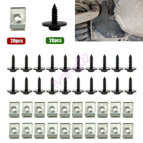 40x undertray clips screws - undertray,