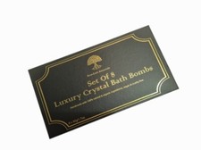Set of 8 Luxury Crystal Bath Bombs 100% Natural & Organic Ingredients