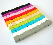 Wooden cubes 10mm - wooden, board