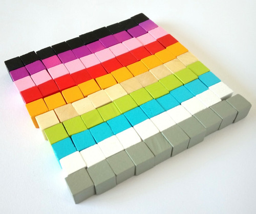 Wooden cubes 10mm board - 10mm,