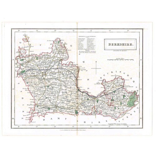 Antique coloured map - antique,