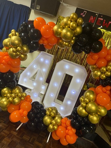 Marquee numbers 4ft - 4ft, light-up