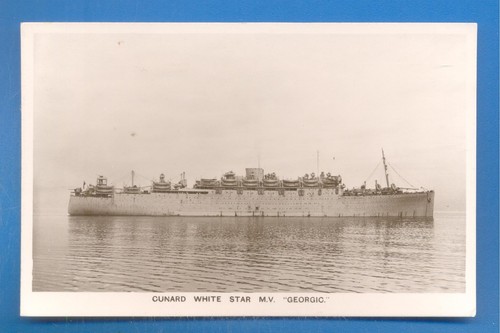 Georgic cunard line - m.v.georgic.cunard, line.real