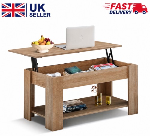 Wooden coffee table lift top - coffee,