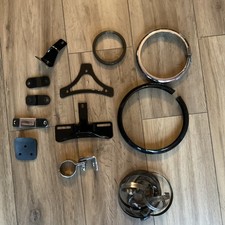 Job lot of Harley Davidson Parts Brackets Surrounds Clips Softail