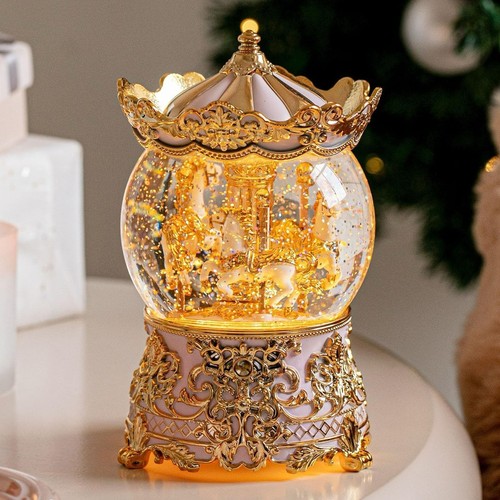 Carousel musical snow globe - carousel,
