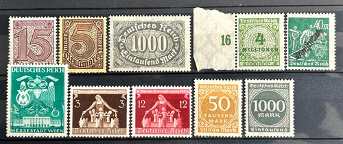 German stamps lot - -, 10
