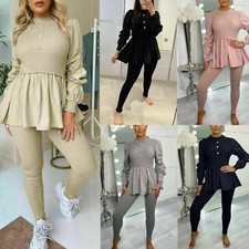 Womens Ladies Ribbed Frill