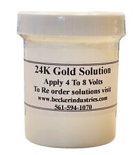 24K GOLD SOLUTION, For Gold plating Kit, Electroplating, INDUSTRIAL GRADE, Video