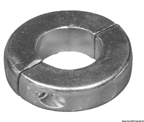 Zinc shaft collar anode extra - shaft,