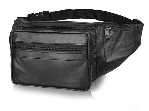 Leather bumbag large - large, size