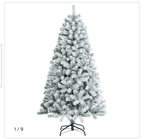 Costway snow flocked - costway,