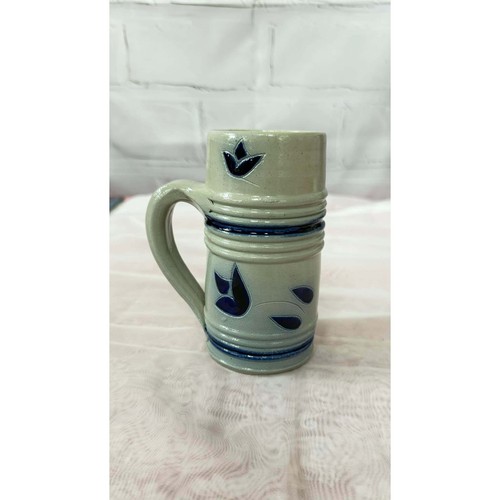 Salt glazed stoneware mug gray - glazed,